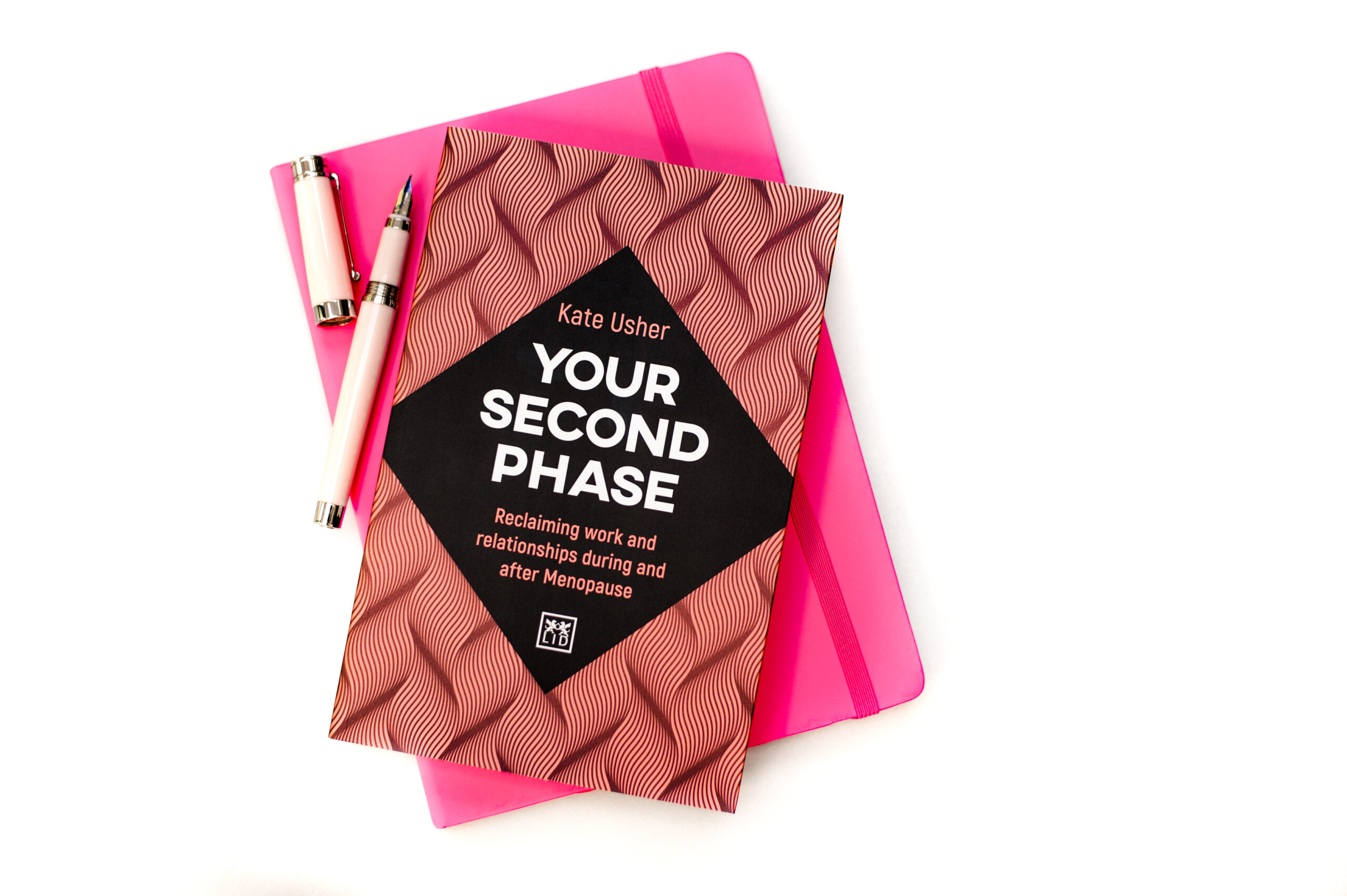 KateUsher.0017-2 Image of book Your Second Phase a pad and a pen